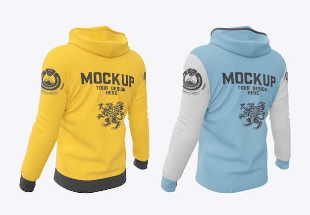 Maqueta de sudadera con capucha