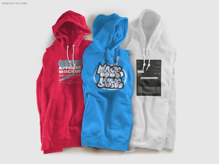 PSD maqueta de sudaderas de color para la colocación de psd