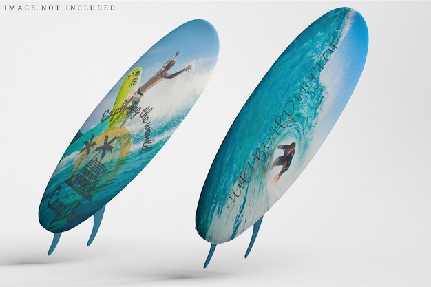 Maqueta de tabla de surf