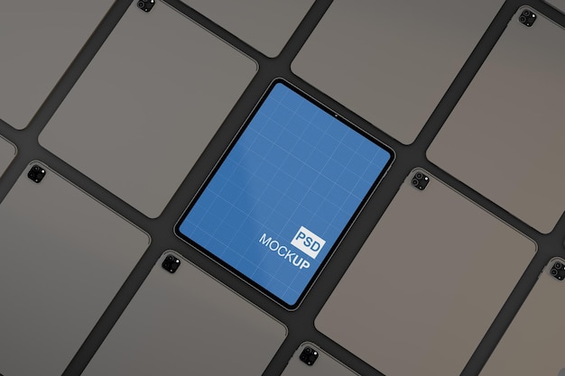 Maqueta de tableta un concepto de dispositivo digital