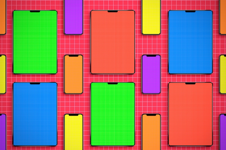 PSD maqueta de tabletas y móviles