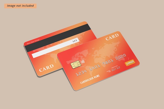 Maqueta de la tarjeta de crédito