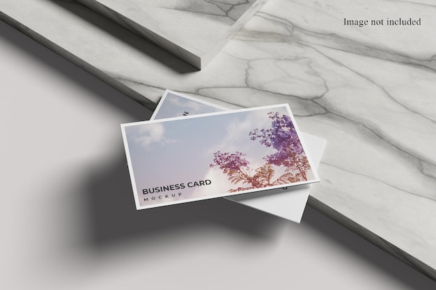 Maqueta de tarjeta de presentación minimalista para presentar su diseño a los clientes