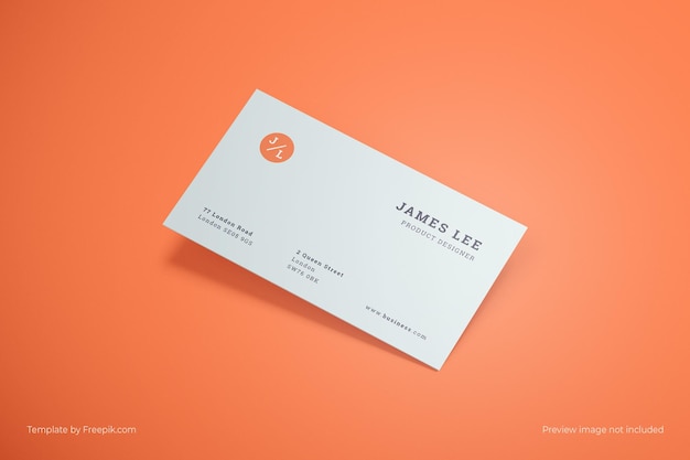 Maqueta de tarjeta de visita minimalista