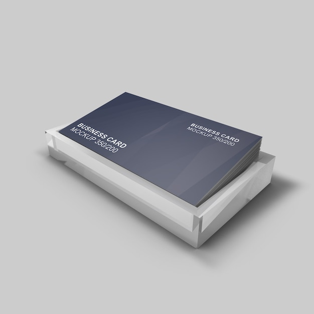 PSD maqueta de tarjeta de visita ordenada y limpia, elegantemente diseñada