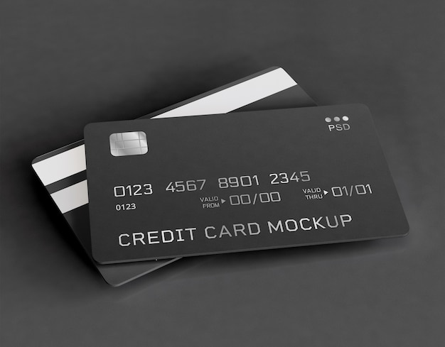 Maqueta de tarjetas de crédito