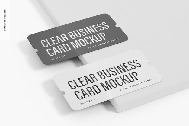 Maqueta de tarjetas de visita claras