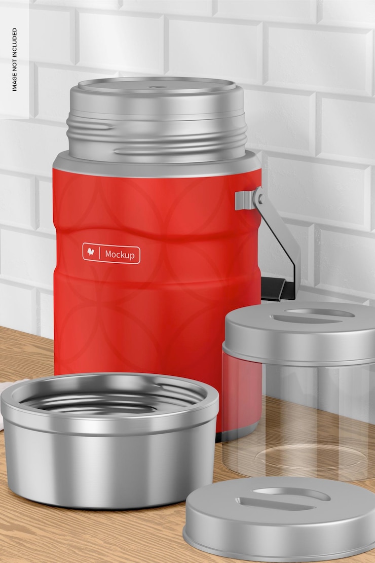 PSD maqueta de tarro de alimentos de 47 oz