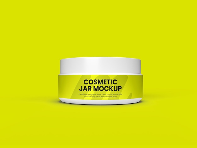 Maqueta de tarro de cosméticos para uso multiusos