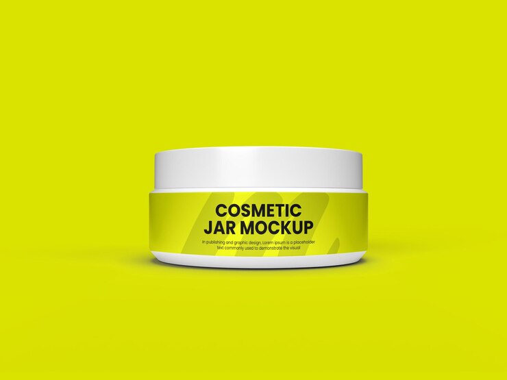 Maqueta de tarro de cosméticos para uso multiusos