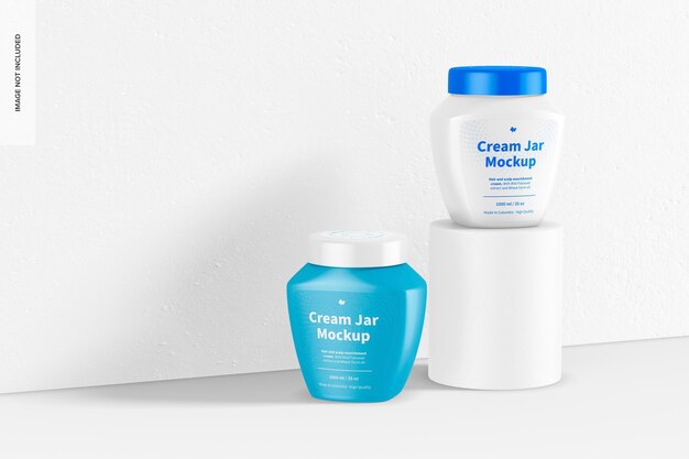 Maqueta de Tarros de Crema de 35 Oz