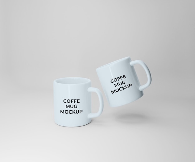 Maqueta de taza de café 3d editable