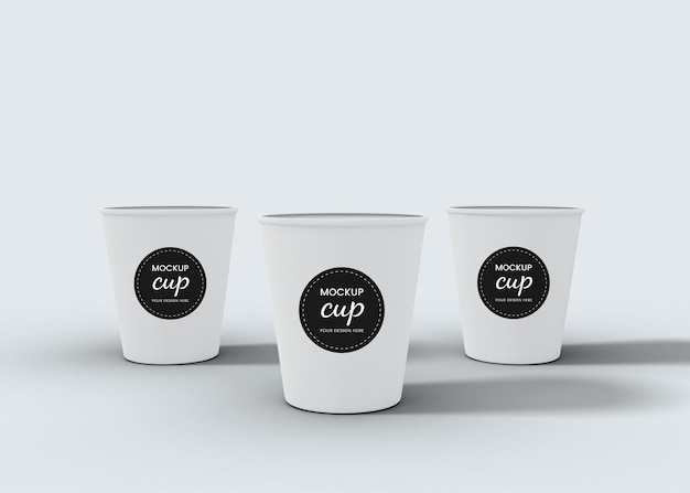 Maqueta de taza de café de papel para llevar