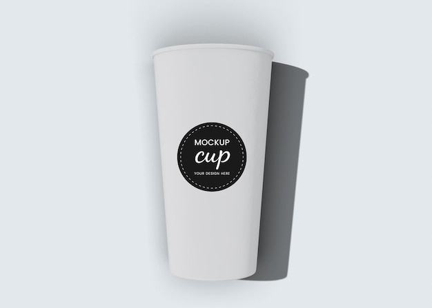 Maqueta de taza de café de papel para llevar