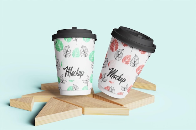 Maqueta de taza de café