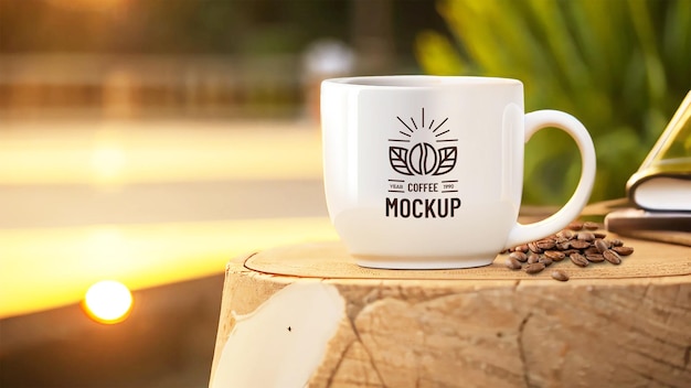 Maqueta de taza de café