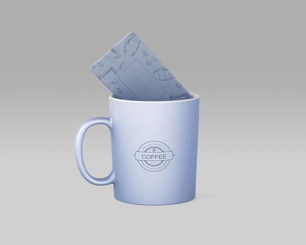 Maqueta de taza de café