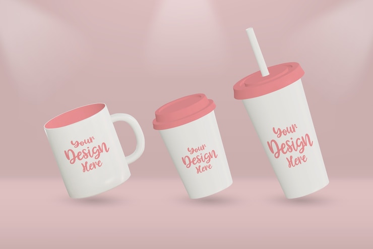 PSD maqueta de taza de café