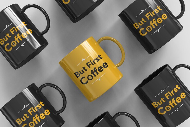 Maqueta de taza de café