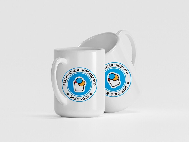 PSD maqueta de taza de cerámica