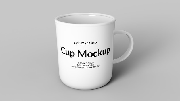 Maqueta de taza de ceramica