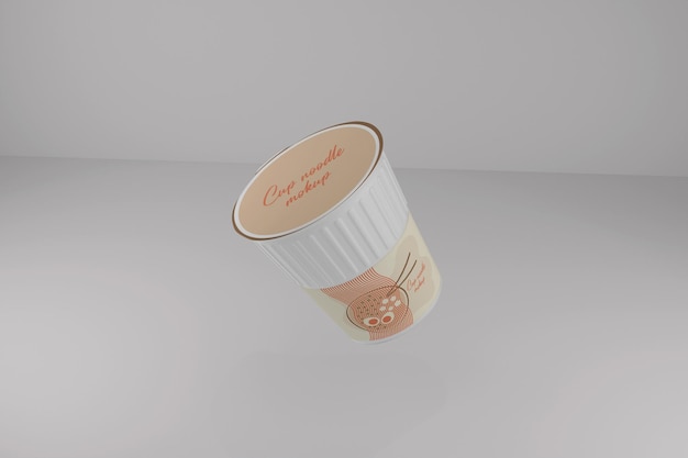 Maqueta de taza de fideos