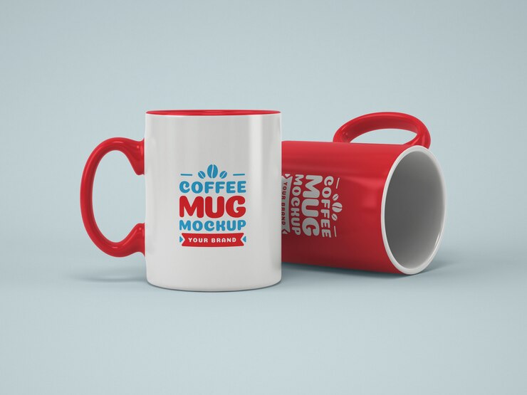 Maqueta de taza PSD