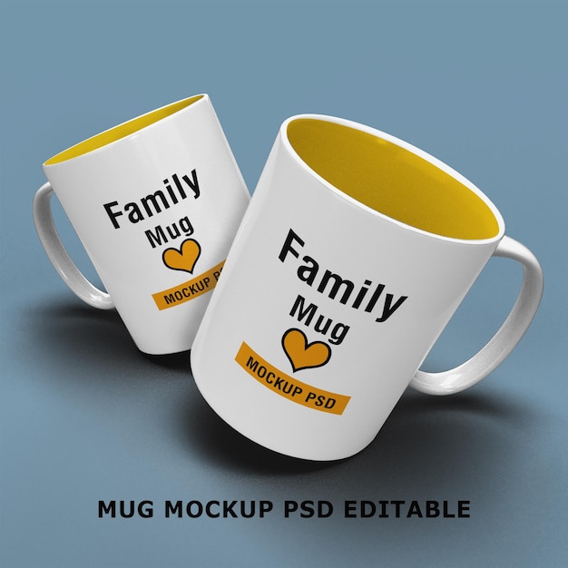 Maqueta de taza psd