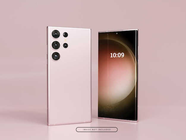 Maqueta de teléfono inteligente renderizada en 3D
