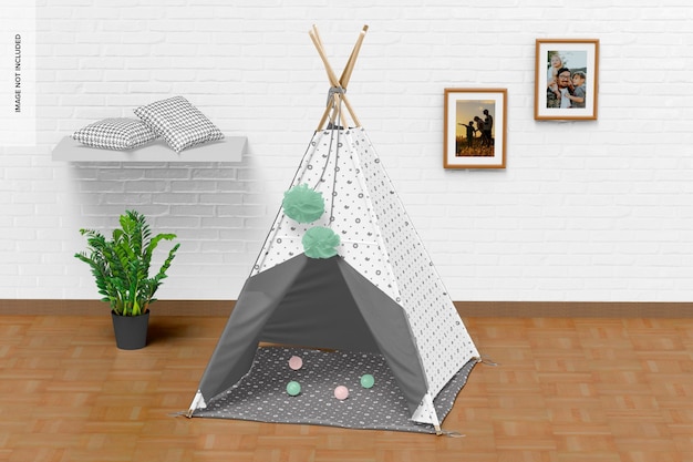 Maqueta de tienda tipi para niños