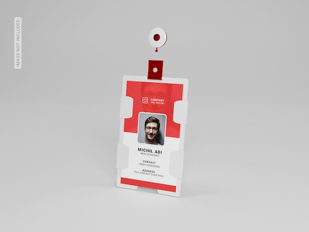 Maqueta del titular de la tarjeta de identificación