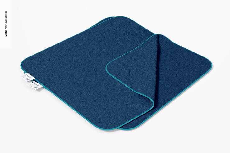 PSD maqueta de toalla facial, doblada