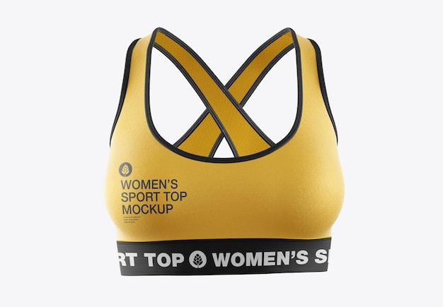 Maqueta de top deportivo para mujer