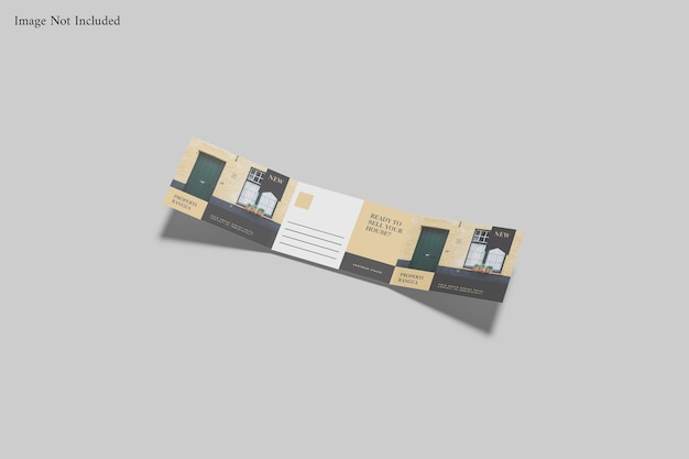 Maqueta de tríptico horizontal a4