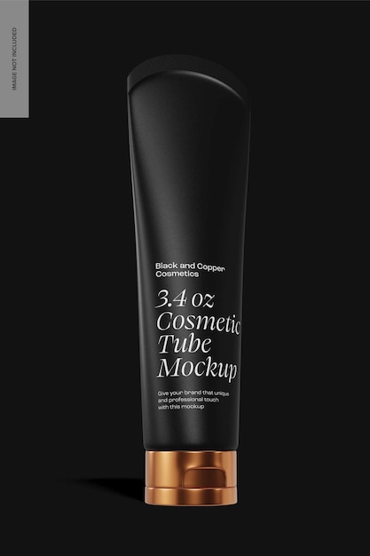 Maqueta de Tubo Cosmético de 3.4 oz, Vista Izquierda