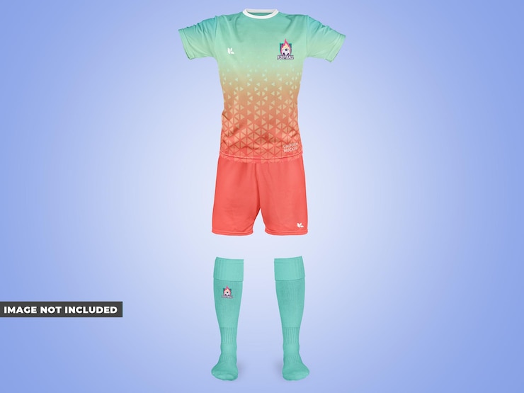 PSD maqueta de uniforme de fútbol