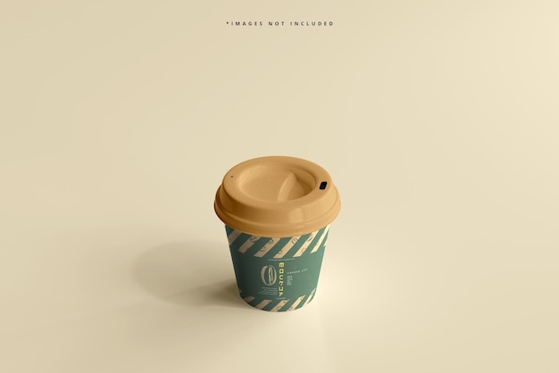 maqueta de vaso de papel biodegradable