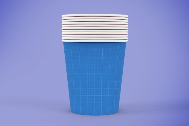 PSD maqueta de vaso de papel pequeño