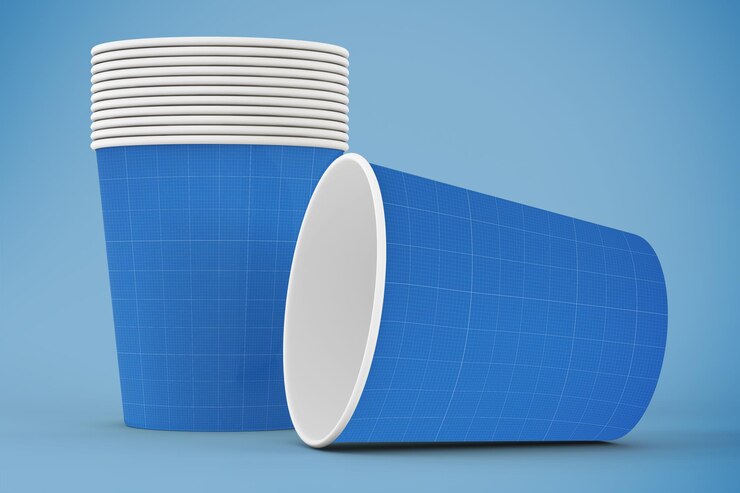 PSD maqueta de vaso de papel pequeño