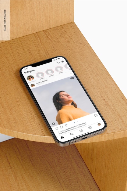 Maqueta vertical de iPhone 12
