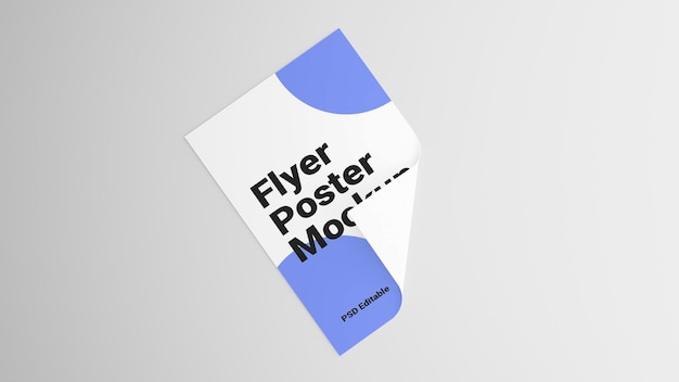 Maqueta de volante psd a4