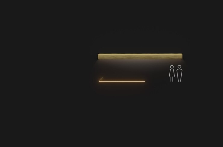 PSD maqueta de wayfinding square