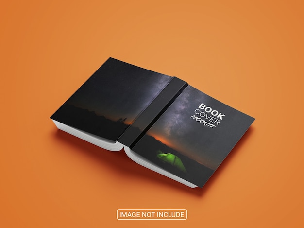 Maquete criativa de livro de capa dura
