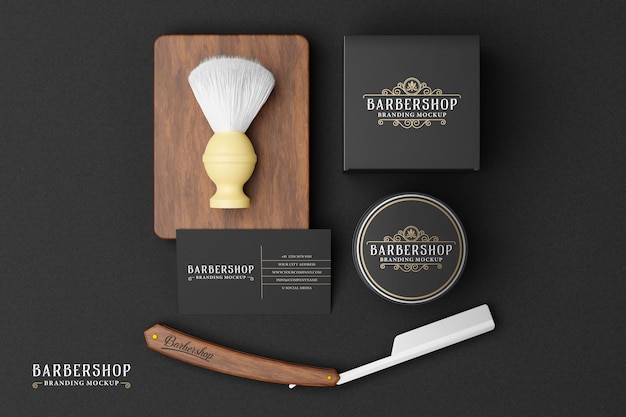 Mockup Capa Barbearia - Vetores e Arquivos PSD Grátis para Download