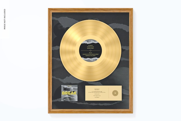 PSD maquete de álbum de ouro