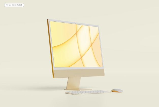maquete de apresentação de desktop