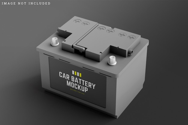 Maquete de bateria de carro