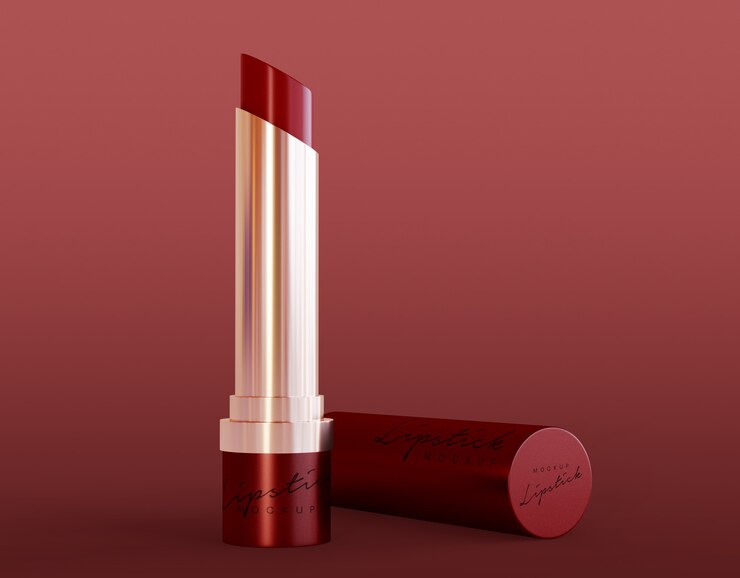 PSD maquete de batom cosmético