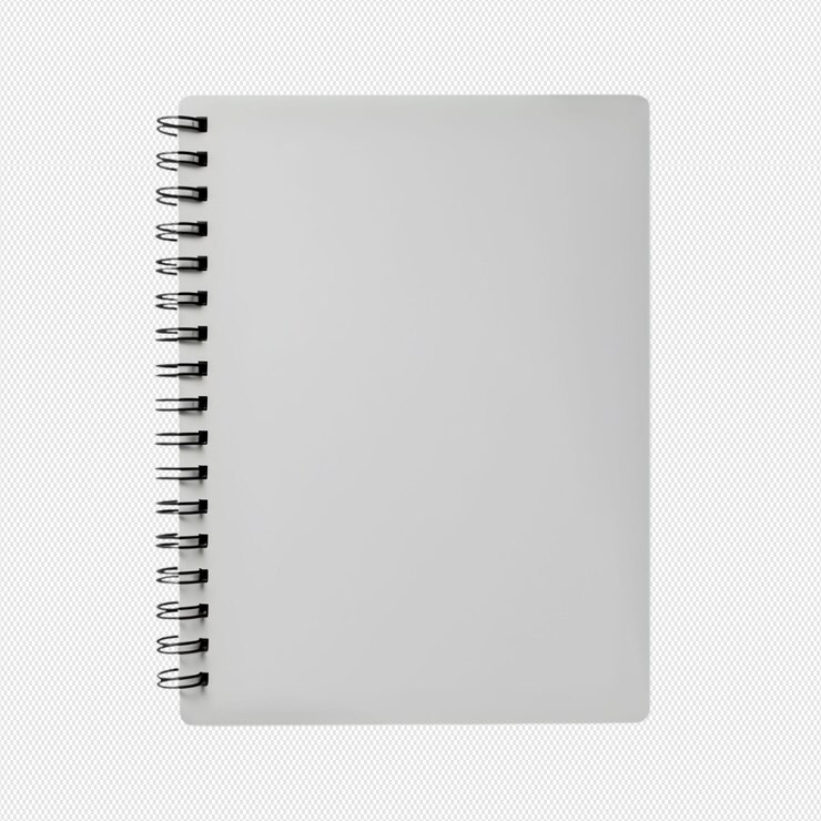 maquete de bloco de notas