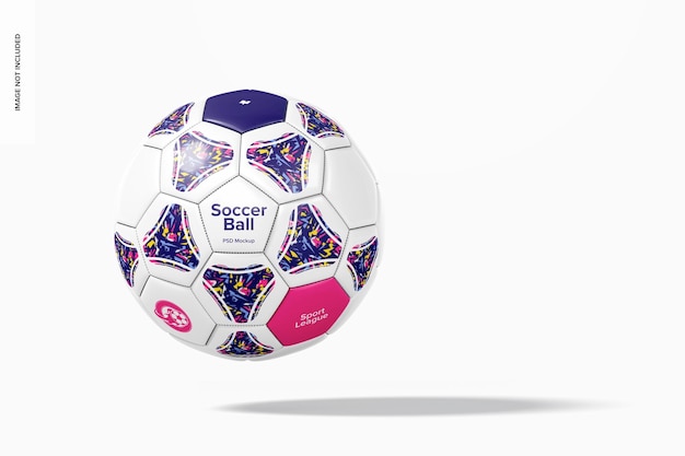 Maquete de bola de futebol, flutuante